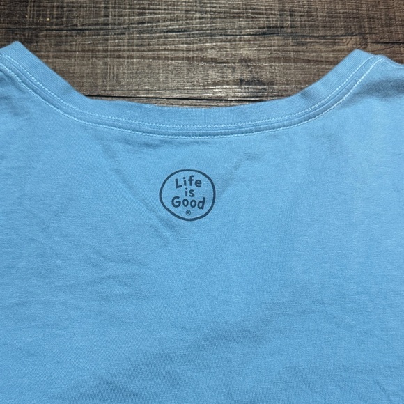 Life Is Good Light Blue Micro Bear Long Sleeve Tee - Picture 14 of 14